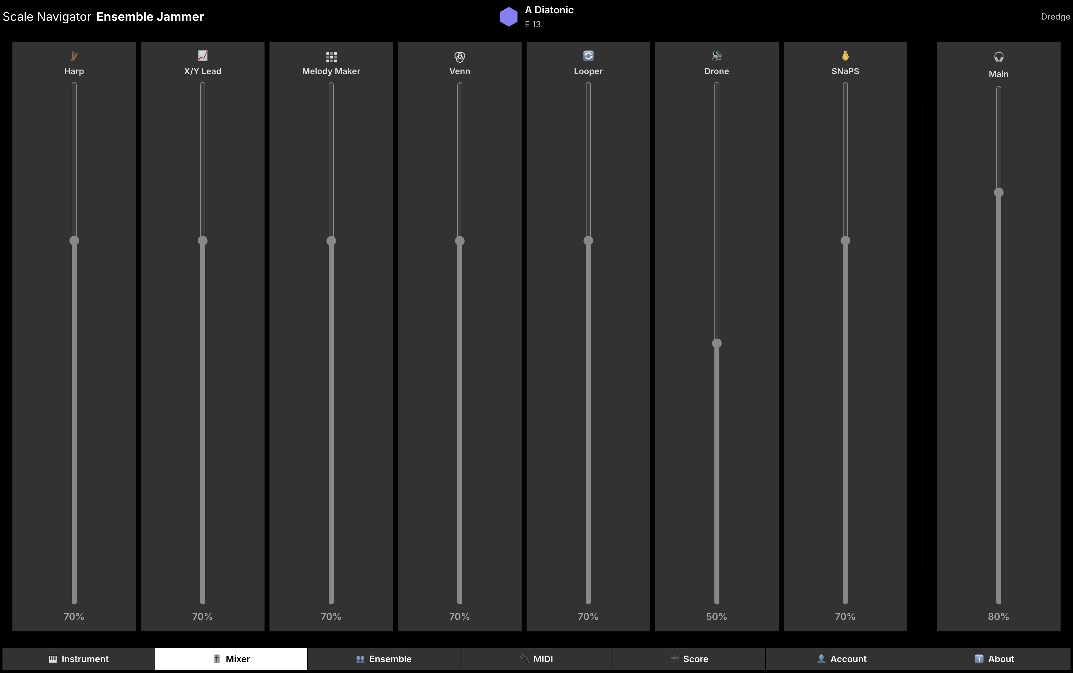 Ensemble Jammer view
